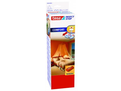 Moskytiéra COMFORT proti hmyzu, s háčkem na strop (Barva bílá, Doplňující informace závěsná papírová krabička, Rozměr 12,50 m : 2,50 m)