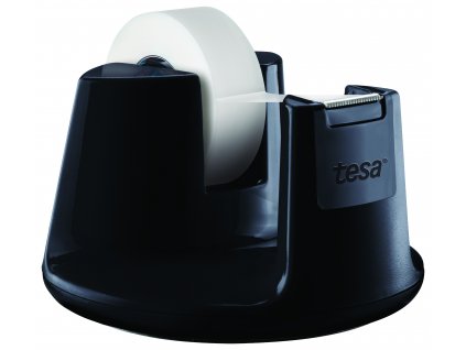 Stolní odvíječ Compact tesa Easy Cut® (Barva černá, Rozměr Invisible páska 33m x 19mm + odvíječ COMPACT, černý)