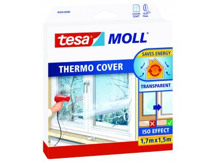 tesamoll® Termoizolační fólie na okna (Barva průhledná, Doplňující informace 1 fólie, 1 role pásky, Rozměr 4 m : 1,5 m)