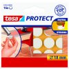 tesa® Protect Plstěné samolepicí podložky (Barva hnědá, Doplňující informace kolečka, Rozměr Ø 26 mm)