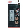tesa® Powerbutton dvojháček Classic (Barva nerezová ocel, Rozměr 45,0mm x 36,0mm x 110,0mm / 1 dvojháček + 1 adaptér)