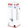 Souprava WC štětky s držákem tesa® Elegaant (Barva chrom-bílá, Rozměr 445mm x 95mm x 137mm)