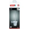 Souprava WC štětky s držákem tesa® Loxx (Barva chrom-bílá, Rozměr 390mm x 165mm x 117mm)