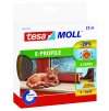 tesamoll® Gumové těsnění na okna a dveře E profil (Barva hnědá, Doplňující informace životnost 8 let, na bubnu, Rozměr 100 m : 9 mm : 4 mm)