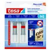 tesa® Nastavitelný nalepovací šroub na dlaždice a kov 3kg (Barva bílá, Rozměr 2 šrouby + 3 proužky)