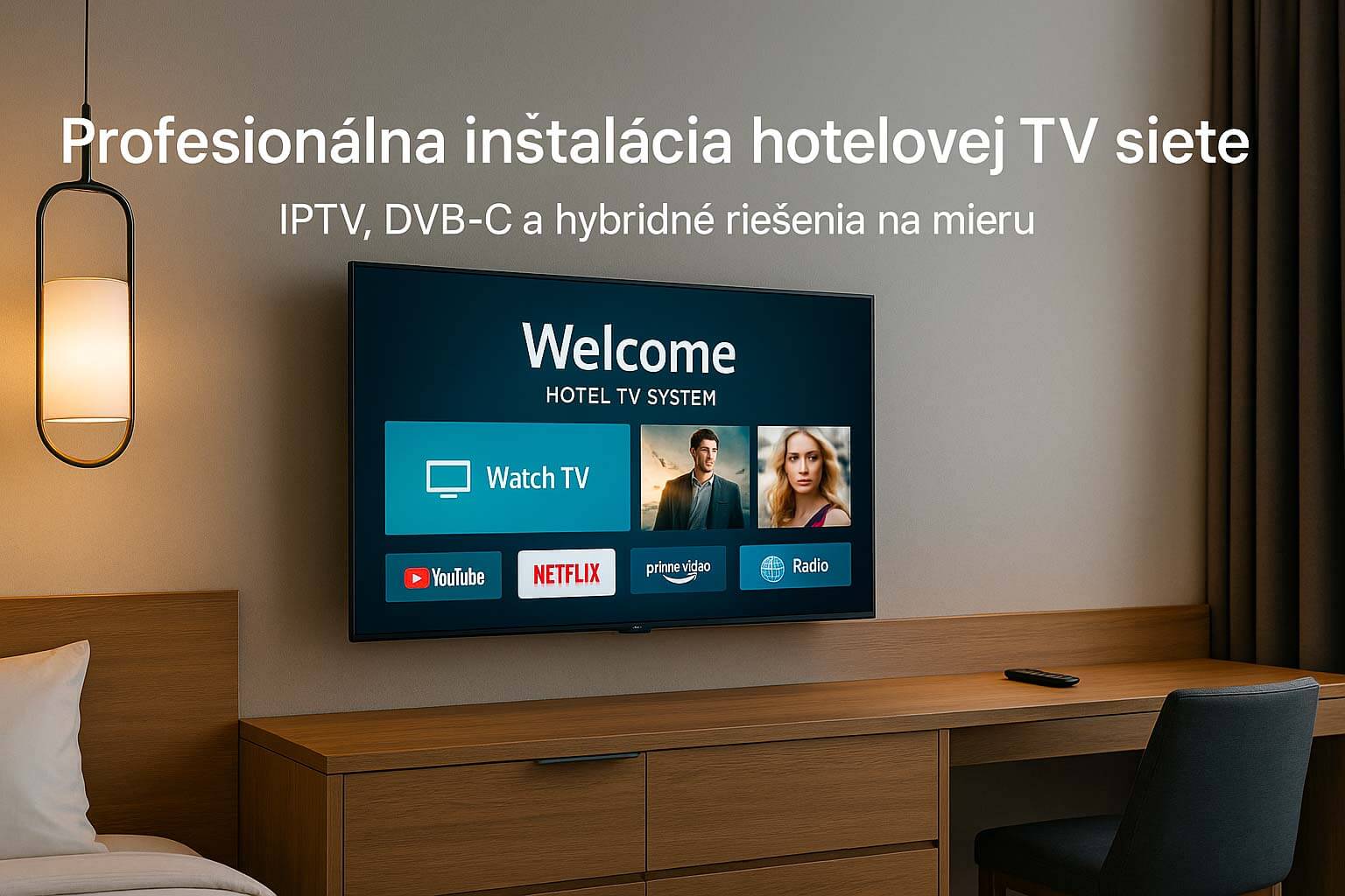 Inštalácia televíznej siete pre hotely