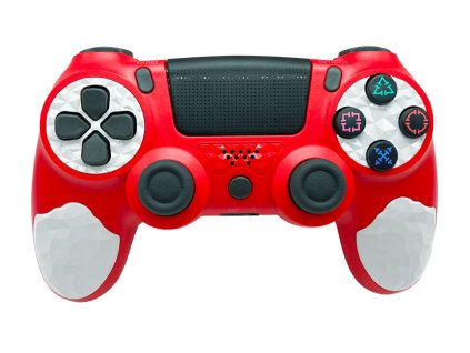 T-GAME DS10 červený bezdrôtový herný ovládač pre PS4