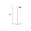 Commax DP 4VHP doplnkový audiotelefón rozmery