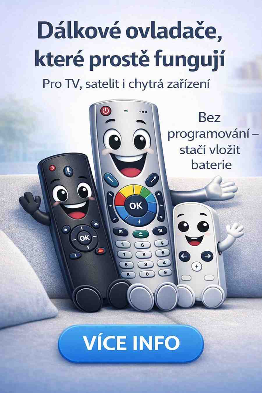 Dálkové ovladače ktré proste fungují