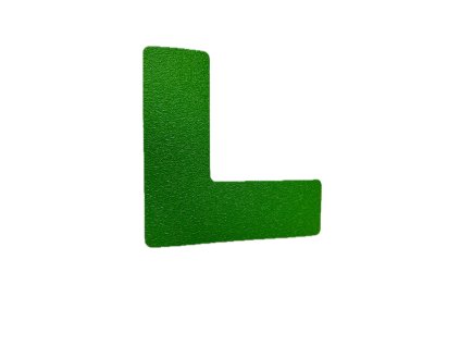 Tvar L podlahove značenie-150mm x 150mm zelené (sada 10 ks)