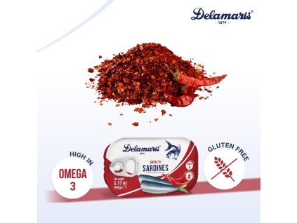Delamaris Sardinky pikantné 90 g