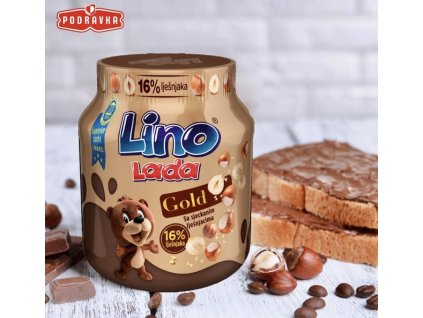 Lino Lada Gold - 16% lieskových orechov - 650 gr - Špeciálna chorvátska a nezameniteľná pochúťka.