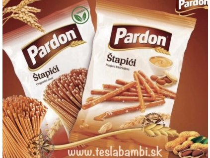 Slané tyčinky Pardon plnené arašídami - Marbo 210 g