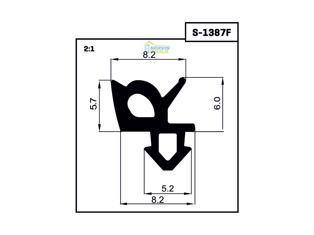 Rehau tesnenie S-1387 - TESNENIE.EU