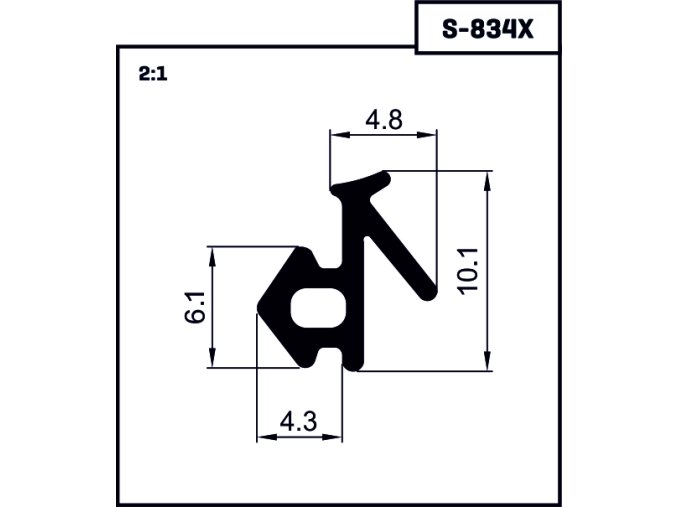 Veka tesnenie S-834
