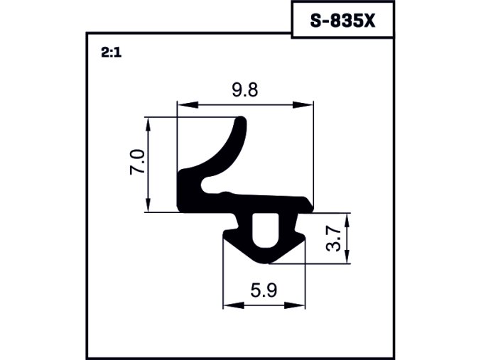 Veka tesnenie S-835