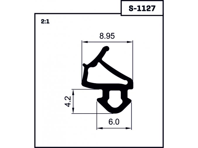 Veka tesnenie S-1127
