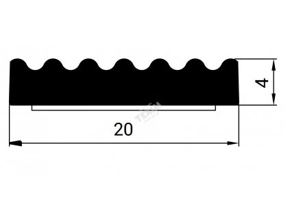 2231 kronlist 20x4 cerna 50m
