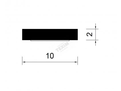 2801 samolepici tesneni ce 10x2 mm cerna 200m