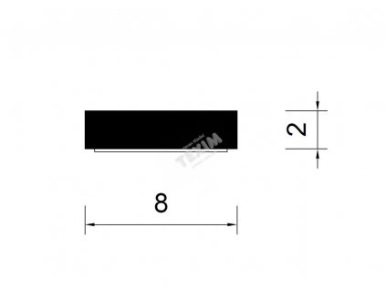 455 samolepici tesneni ce 8x2 mm cerna 225m