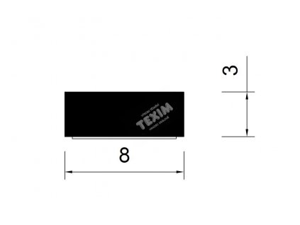 458 samolepici tesneni ce 8x3 mm cerna 100m