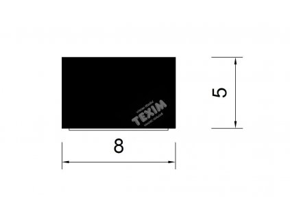 482 samolepici tesneni ce 8x5 mm cerna 100m