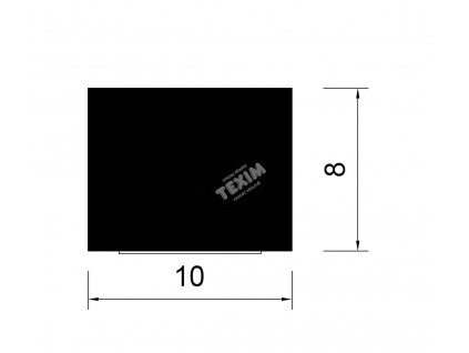 485 samolepici tesneni ce 10x8 mm cerna 50m