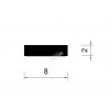 455 samolepici tesneni ce 8x2 mm cerna 225m