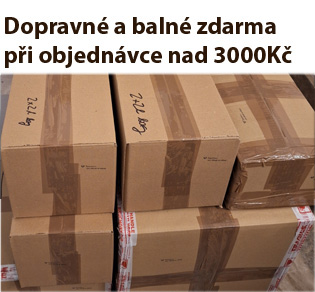 Při objednávce nad 3000 Kč je doprava zdarma
