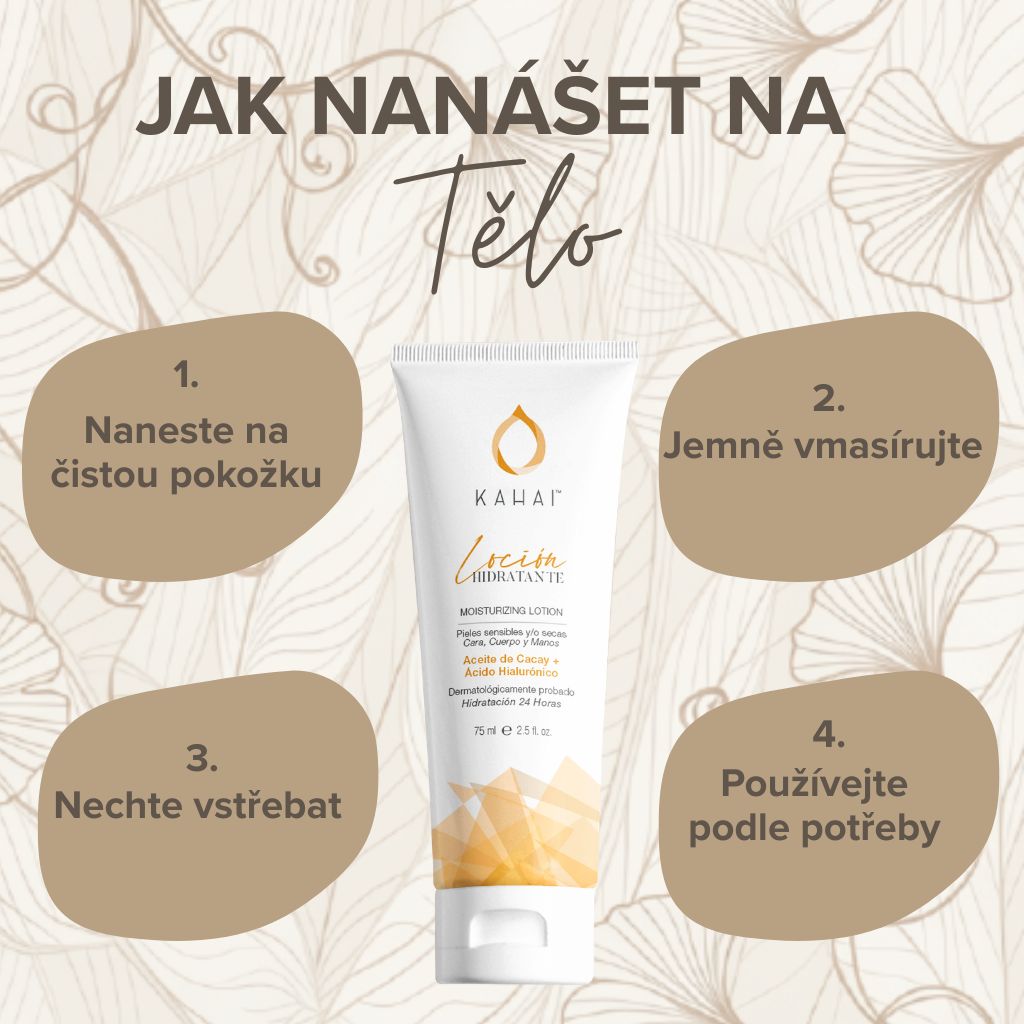 Návod jak nanášet na tělo