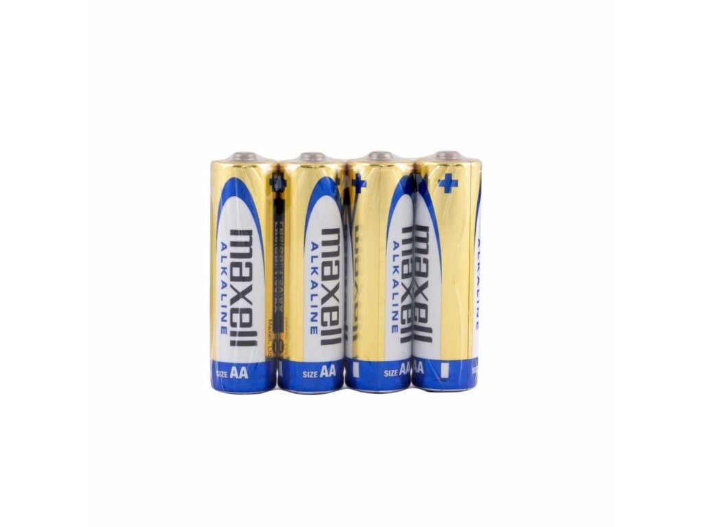 bateria alkalicka aa 15v lr06 4ks maxell shrink