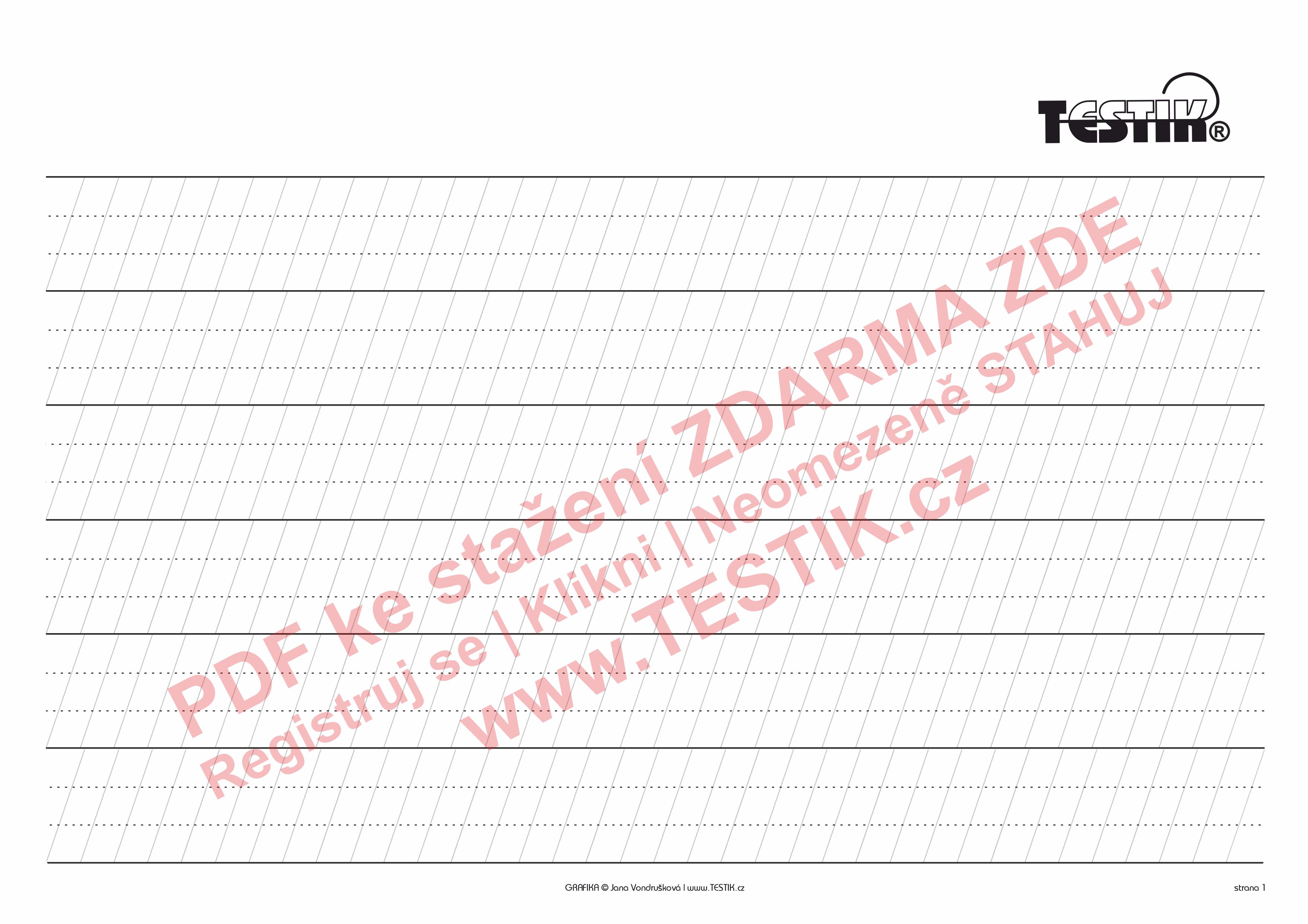 Pracovní listy TESTÍK® pro děti v PDF ke stažení ZDARMA