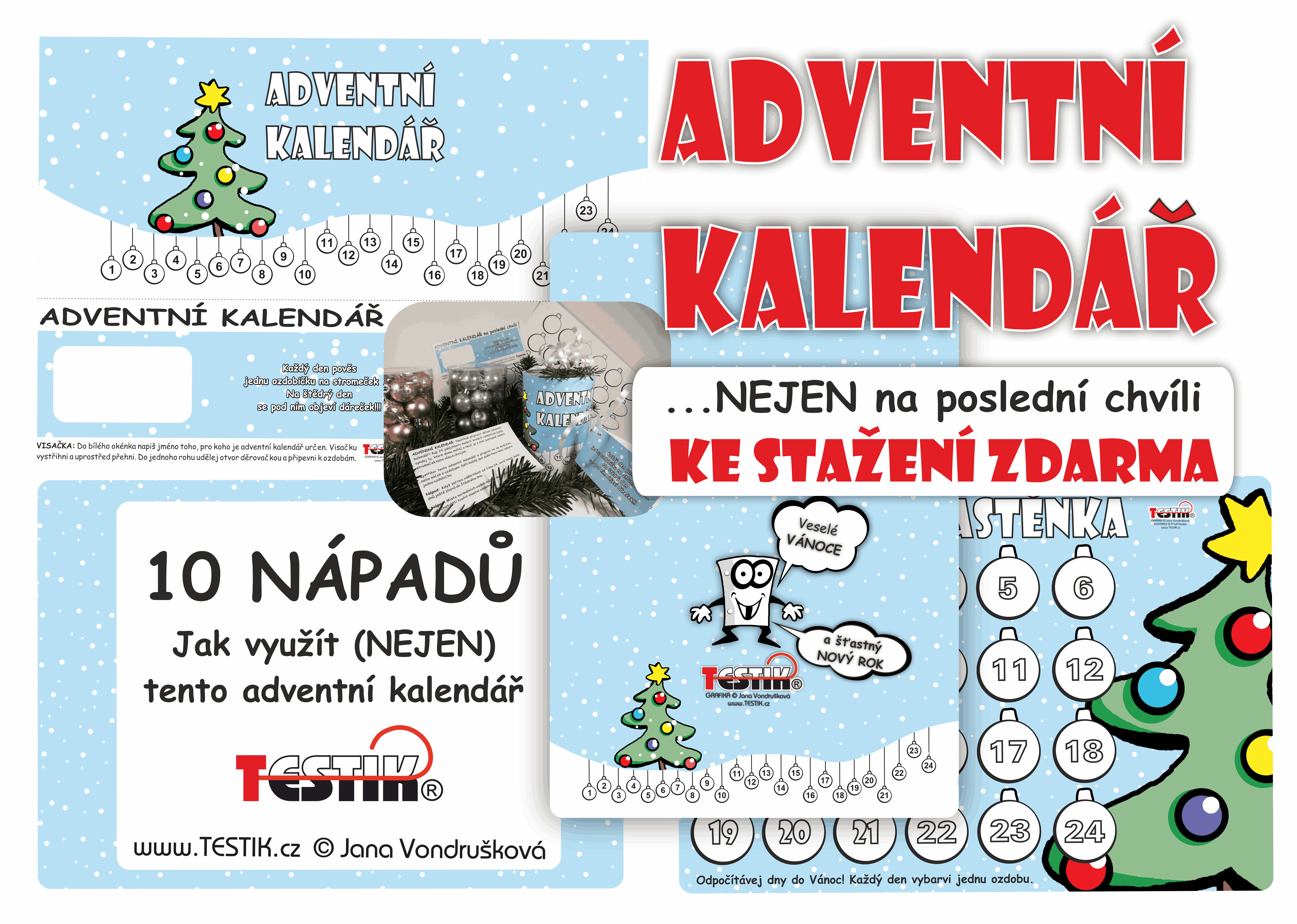 10 NÁPADŮ jak využít adventní kalendář (nejen) na poslední chvíli