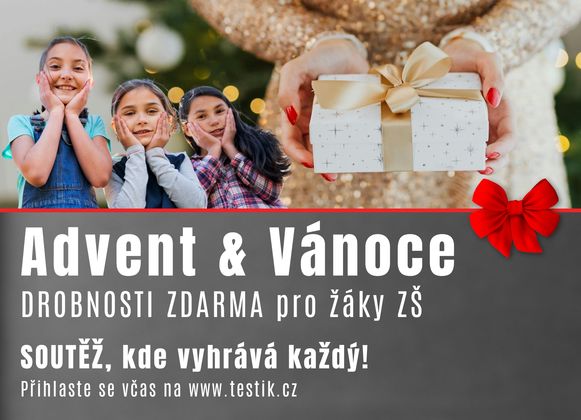 Adventní kalendáře a drobnosti pro žáky k Vánocům pro celé třídy ZDARMA