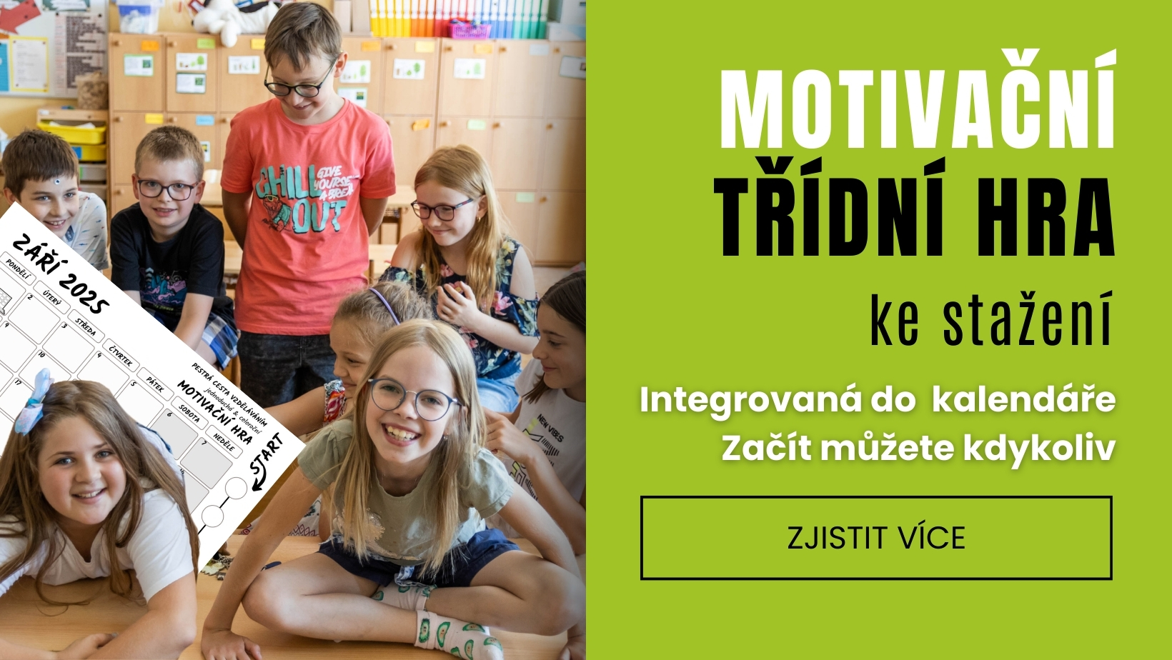 Plánovací kalendář ke stažení s celoroční motivační hrou TESTÍK®
