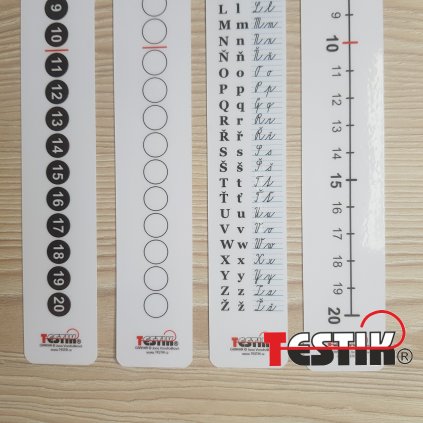 Variabilní didaktická pomůcka pro prvňáčky | abeceda | číselná řada do 20 | počítadlo do 20 | číselná osa do 20