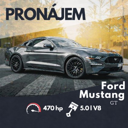 Ford Mustang GT v podzimu