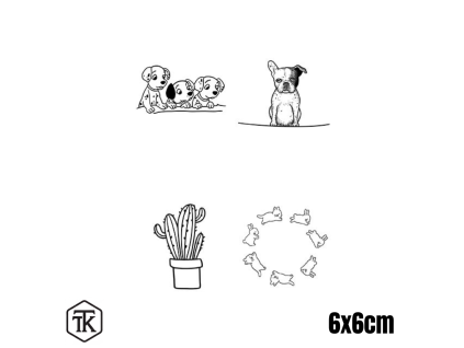 Set-Zvířátka a kaktus