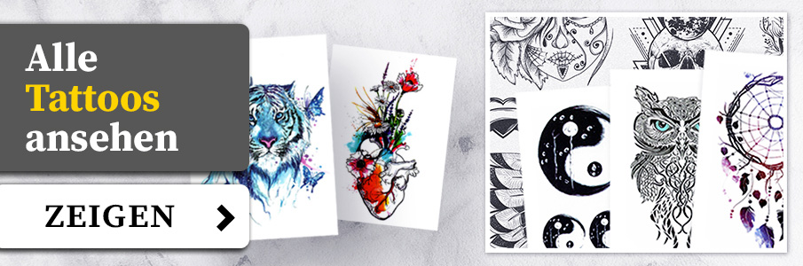 Teto – Temporäre Tattoos – Fast tausend neue Designs zum sofortigen Versand