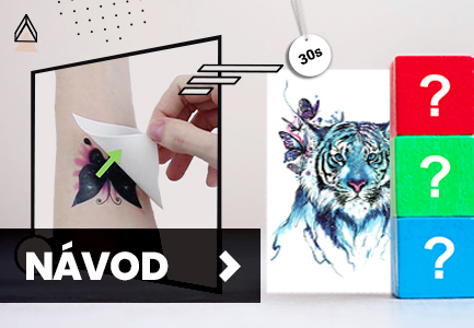 Teto - Dočasné tetování - Návod na aplikaci