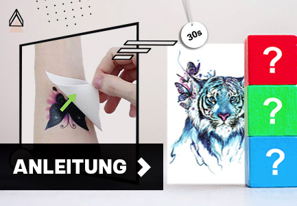 Teto - Temporäres Tattoo - Anleitung zur Anwendung