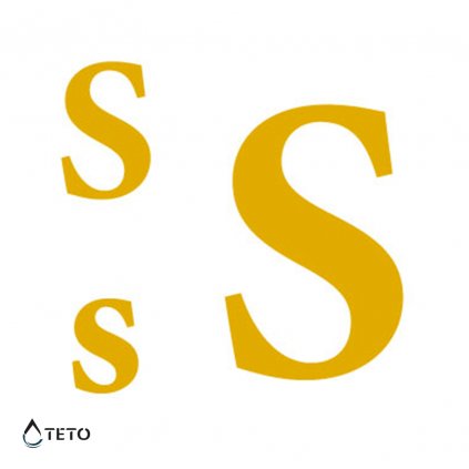 Letter S – Metallic - set