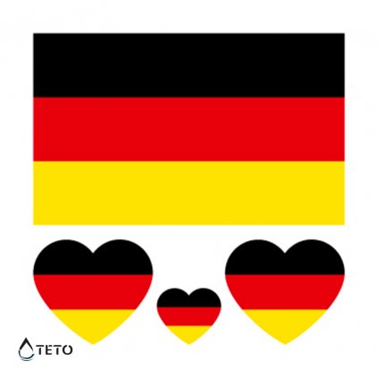 Flagge Deutschlands - gesetzt