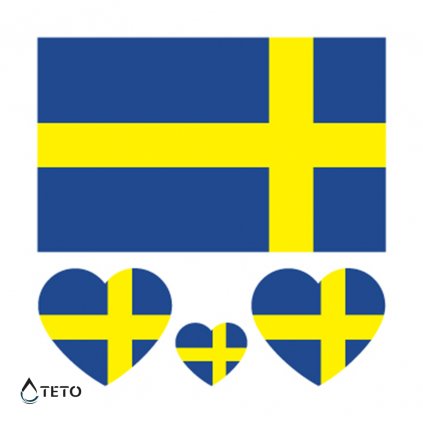 Vlajka Švédsko – set