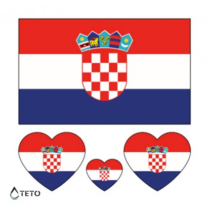 Kroatien-Flagge - gesetzt