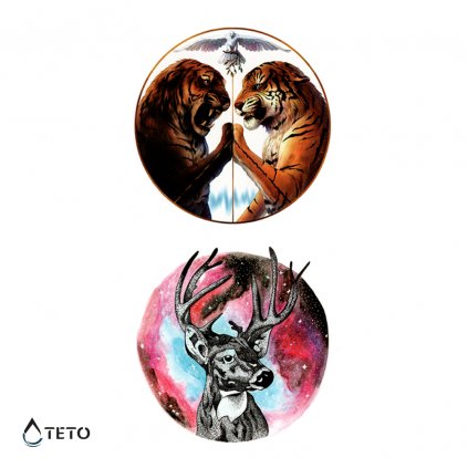 Tiger a jeleň - set