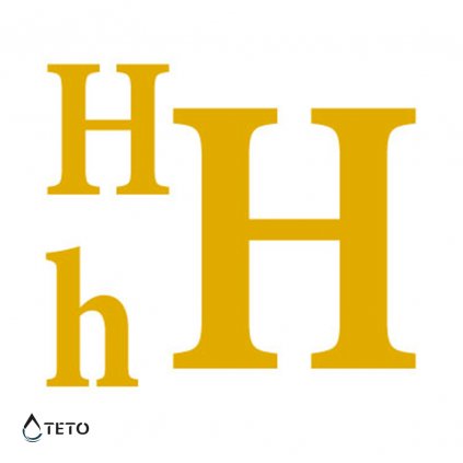 Písmeno H – metalické – set