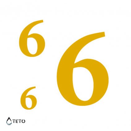 Číslo 6 nebo 9 – metalické – set