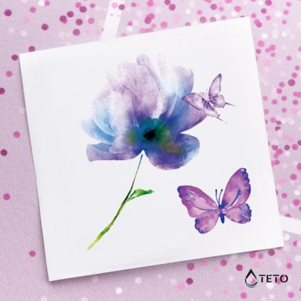 Flower and butterfly - set