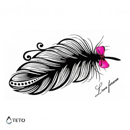Feather with bow
